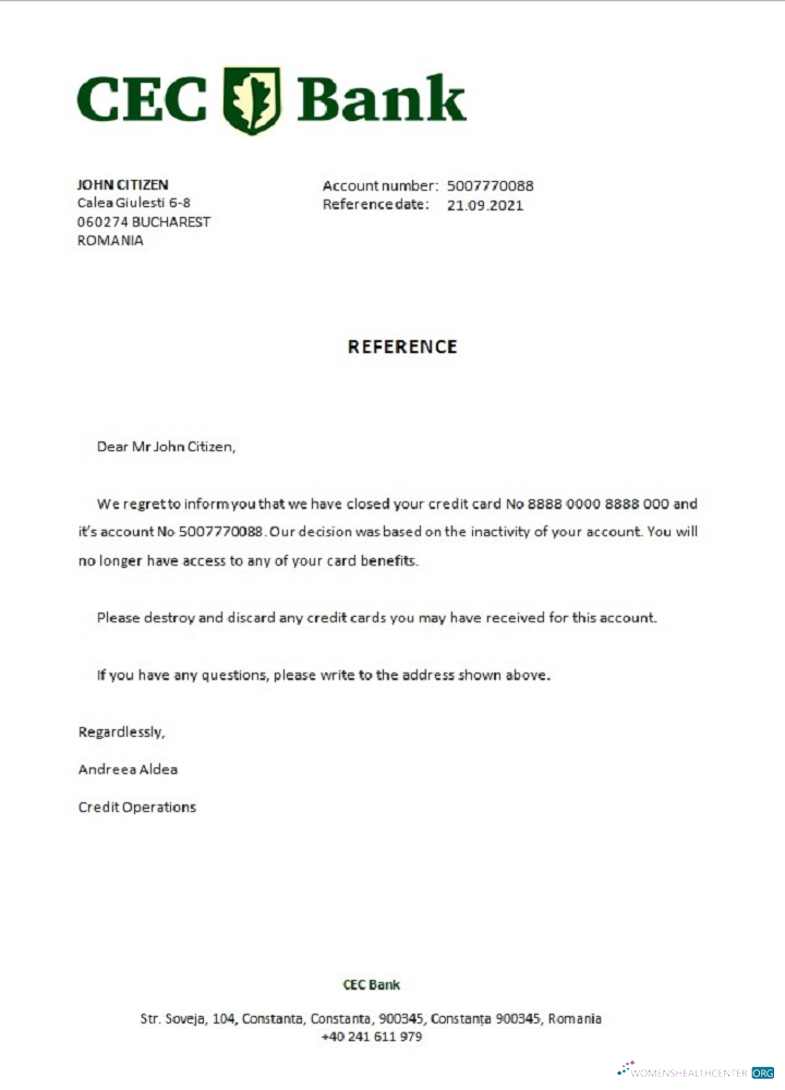 Download Romania CEC Bank closure reference Photoshop template